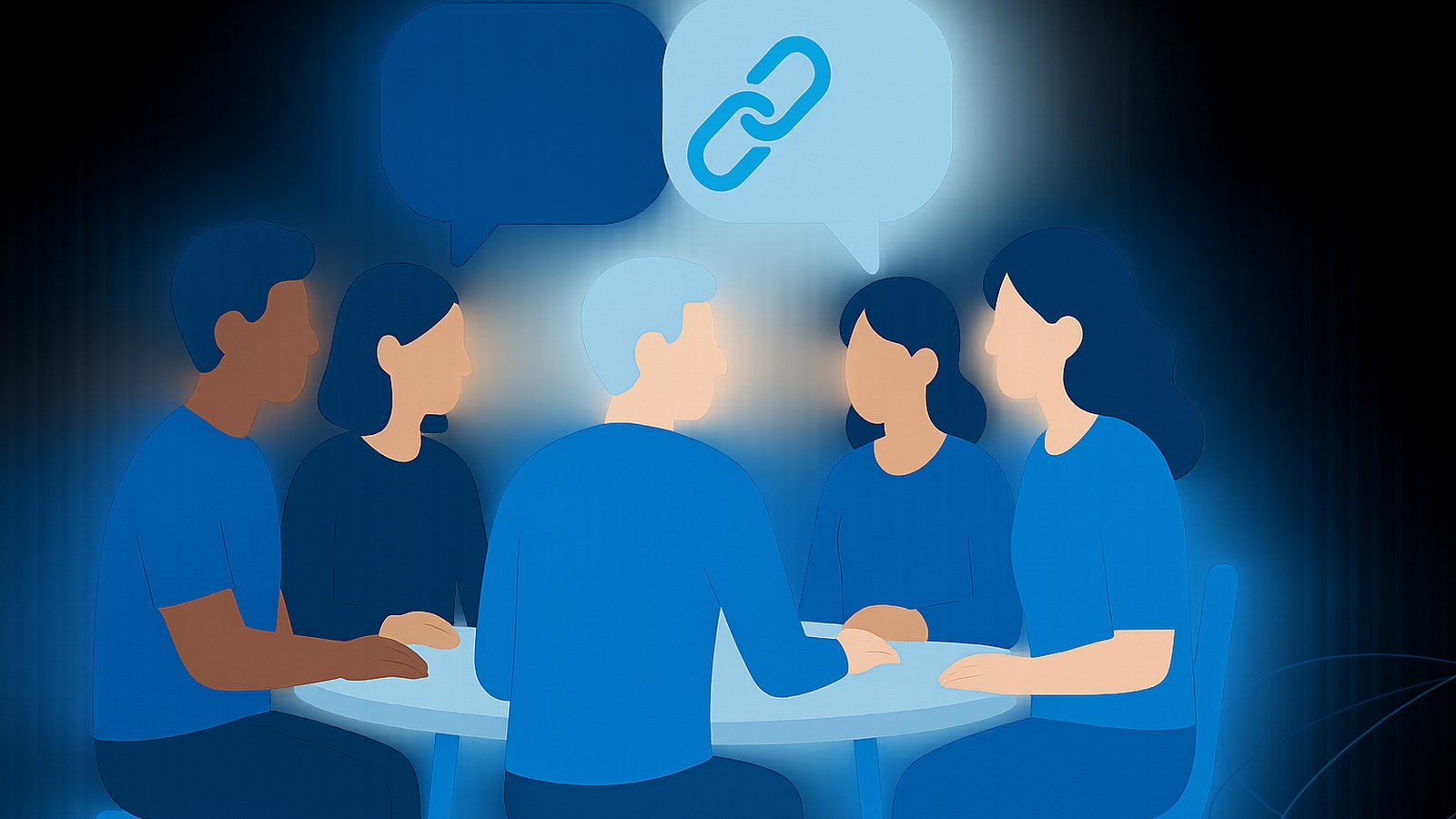Réunion d'équipe dans une entreprise calédonienne, échange entre salariés et direction autour d'une table